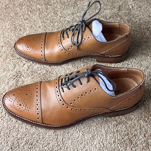 JOHNSTON MURPHY Oxford Cap Toe Dress Shoes 7M - Picture 2 of 9
